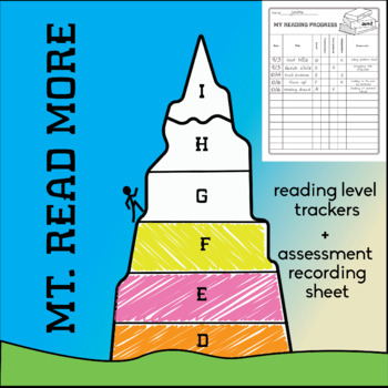 Preview of Student Reading Level "Mt. Read More" Tracking Sheet
