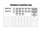 Student Reading Log