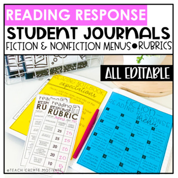 Preview of Reading Response Journals, Reading & Writing Notebooks, Reading Comprehension