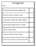 Student Reading Strategy Goals - English