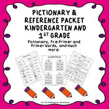 Preview of Pictionary &  Reference Packet for Writers and Math Workshop