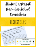 Student Referral Form and Rating Slips