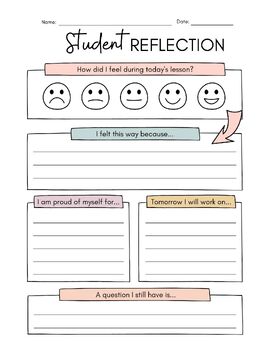 Preview of Student Reflection