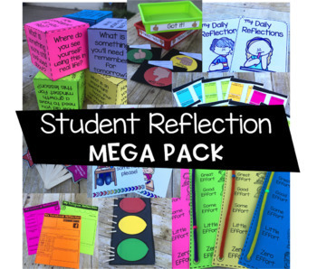 Preview of Student Reflection Mega Pack