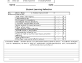 Student Reflection Sheet