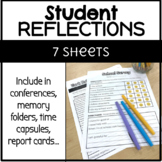 Student Reflection Sheets