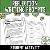 Reflection Writing Prompts Student Activity