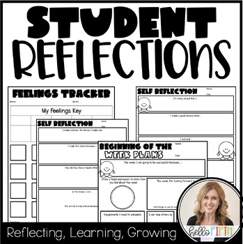 Preview of Student Reflection and Check In Sheets