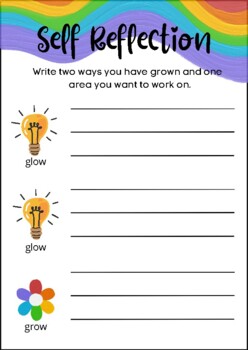 poetry reflection worksheet