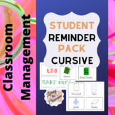 Student Reminders Pack - Cursive