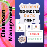 Student Reminders Pack - Print