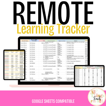 Student Remote Learning Plan - FREE! (Distance Learning)