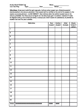 Student Response System (Clicker) Answer Log by Monica Sterbenc Laird