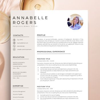 Preview of Student Resume Template for Google Docs, Teacher Resume Template + Cover Letter