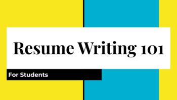 Preview of Student Resume Writing Workshop Bundle: Video, PowerPoint, and Handouts