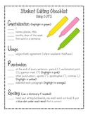 Student Revising & Editing Checklist