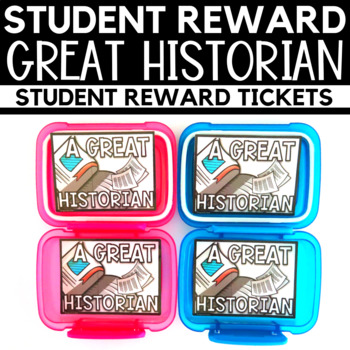 Preview of Student Reward - A Great Historian