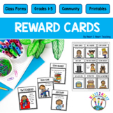Student Reward Cards Coupons NO Cost Rewards Behavior Management