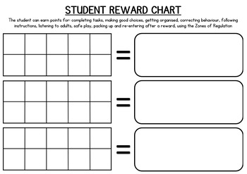 Preview of Student Reward Chart and Recording Sheet Bundle