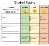 Student Rubric Template
