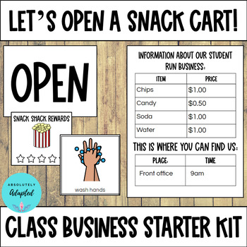 Preview of Student Run Snack Cart Starter Kit 