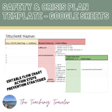 Student Safety/Crisis Plan TEMPLATE
