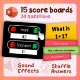PowerPoint Quiz Game Template with Student Scoreboard - On