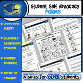 Student Self Advocacy Forms with some Visual Resources (8 Forms!)
