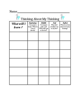 Student Self Assessment by Danielle Eubanks | TPT