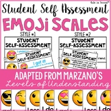 Student Self Assessment Emoji Levels of Understanding