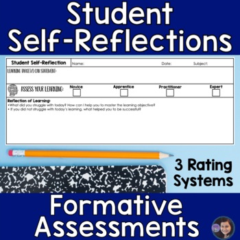 Preview of Student Self-Reflection Ticket Out the Door | Formative Assessments