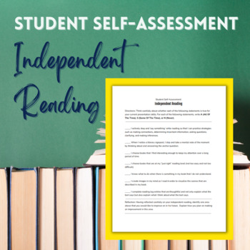 Preview of Student Self-Assessment: Independent Reading