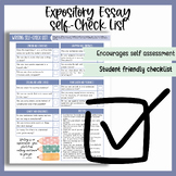 Student Self-Check Writing Checklist Expository & Informat