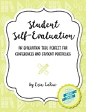 Student Self Evaluation for Parent Teacher Conferences