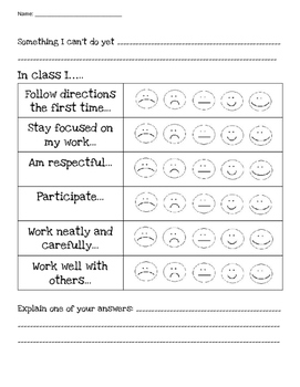 Student Self-Evaluation by Teaching-Osity | TPT