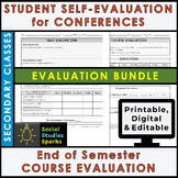 Student Self-Evaluation + Course Evaluation Forms - Reflec
