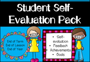 Preview of Student Self-Evaluation and Monitoring Progress Pack