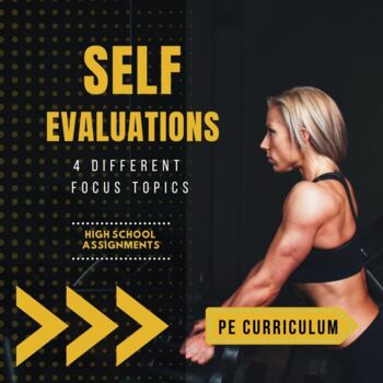 Preview of Student Self-Evaluations - 4 Different Focus Topic Worksheets