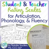 Student Self Rating Scales for Articulation, Phonology, & 