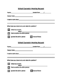 Student Self-Referral Form for School Counseling