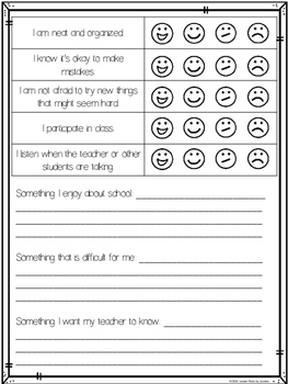 Student Self-Reflection by Lesson Plans by Leanne | TpT