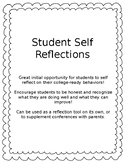 Student Self Reflection