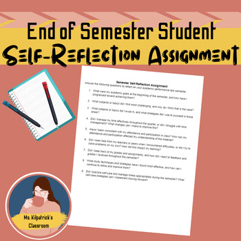 Preview of Student Self-Reflection Assignment