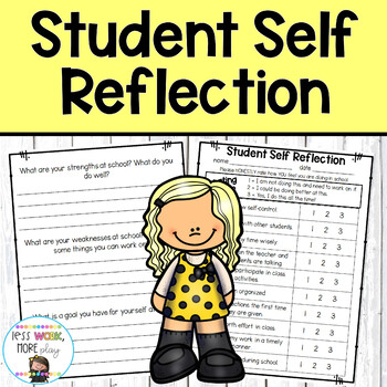 Preview of Student Self Reflection - Conference Time