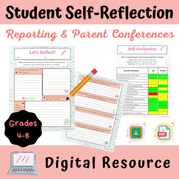 Preview of Student Self Reflection & Evaluation | Conferences & Report Cards
