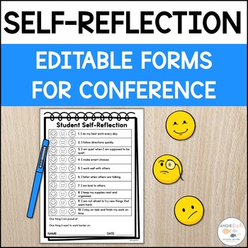 Preview of Student Self Reflection Form | Parent Teacher Conference Forms