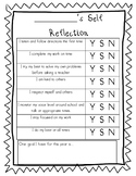 Student Self Reflection Rubric... Student Led Conferences