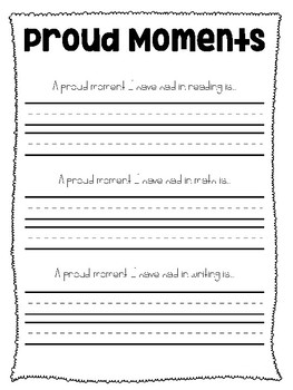 Student Self Reflection Sheets by The Class to BEE | TpT
