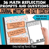 Student Self Reflection Sheets | Math Journal Prompts