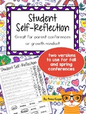 Student Self-Reflection for Conference or Growth Mindset